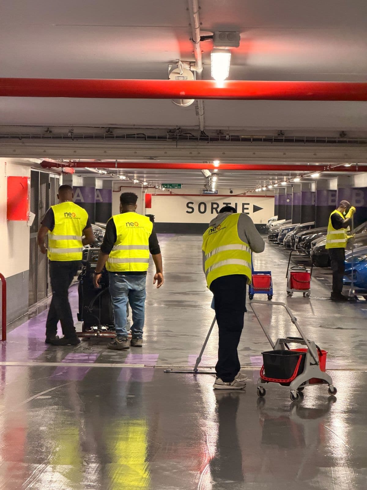 Remise en état complète du parking de la pré-fourrière de Charléty (Paris 13)